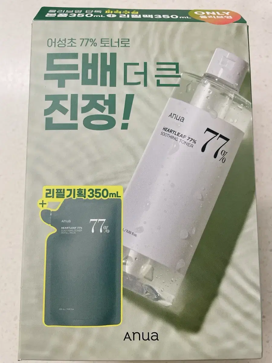 아누아 어성초 토너 350ml+350ml 깐달걀 토너