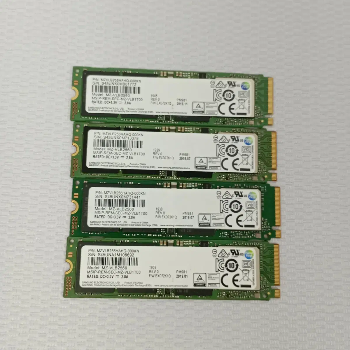 삼성 PM961 M.2  NVMe 512GB SSD 중고SSD