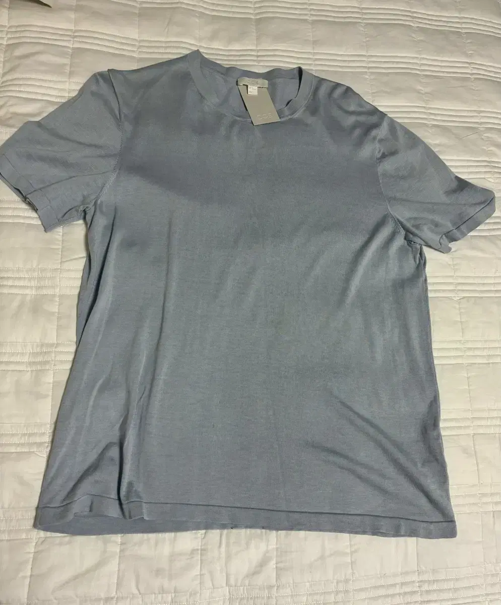 Cos Cos Silk Short Sleeve Bloo Grey XL