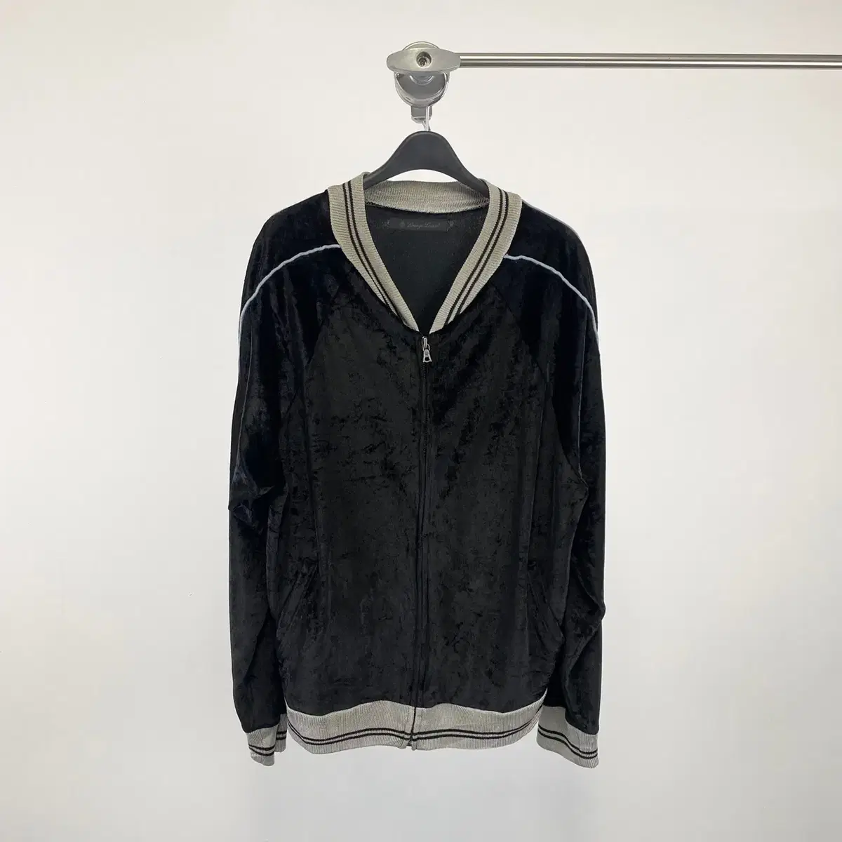 Vintage LOUNGE LIZARD velvet zip-up jacket