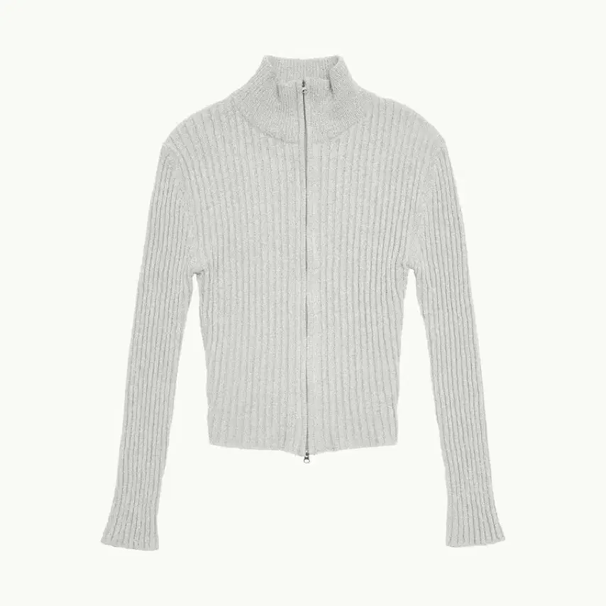 아모멘토 amomento half neck zip-up cardigan