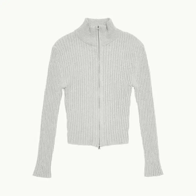 아모멘토 amomento half neck zip-up cardigan