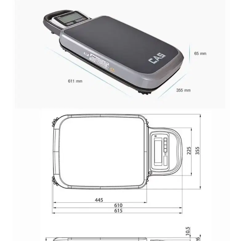 cas 이동식 전자 저울