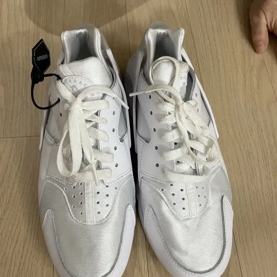 나이키 에어 Huarache White Pure 플래티넘 260