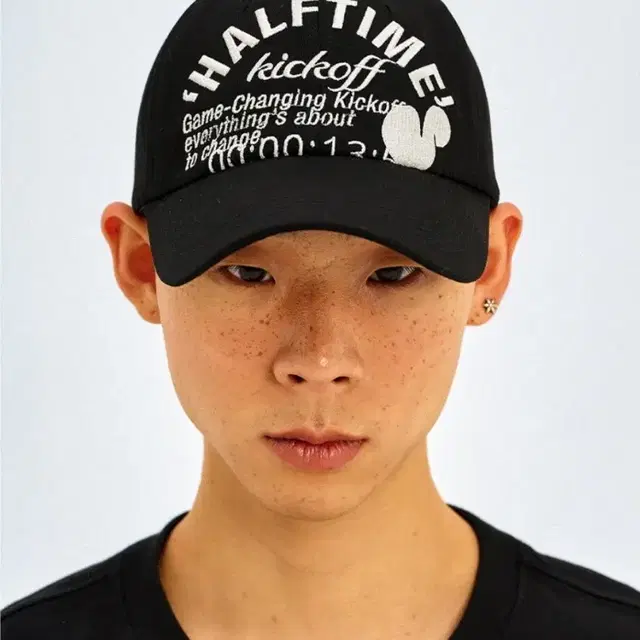 새상품) 네스티킥 모자  볼캡 블랙 Halftime Cap Black