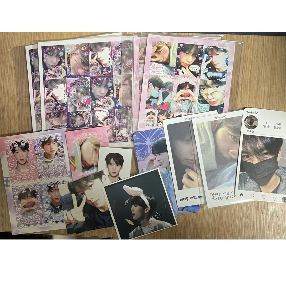 ZB1 han yujin purikura photocard 증사 sticker Unofficial goods