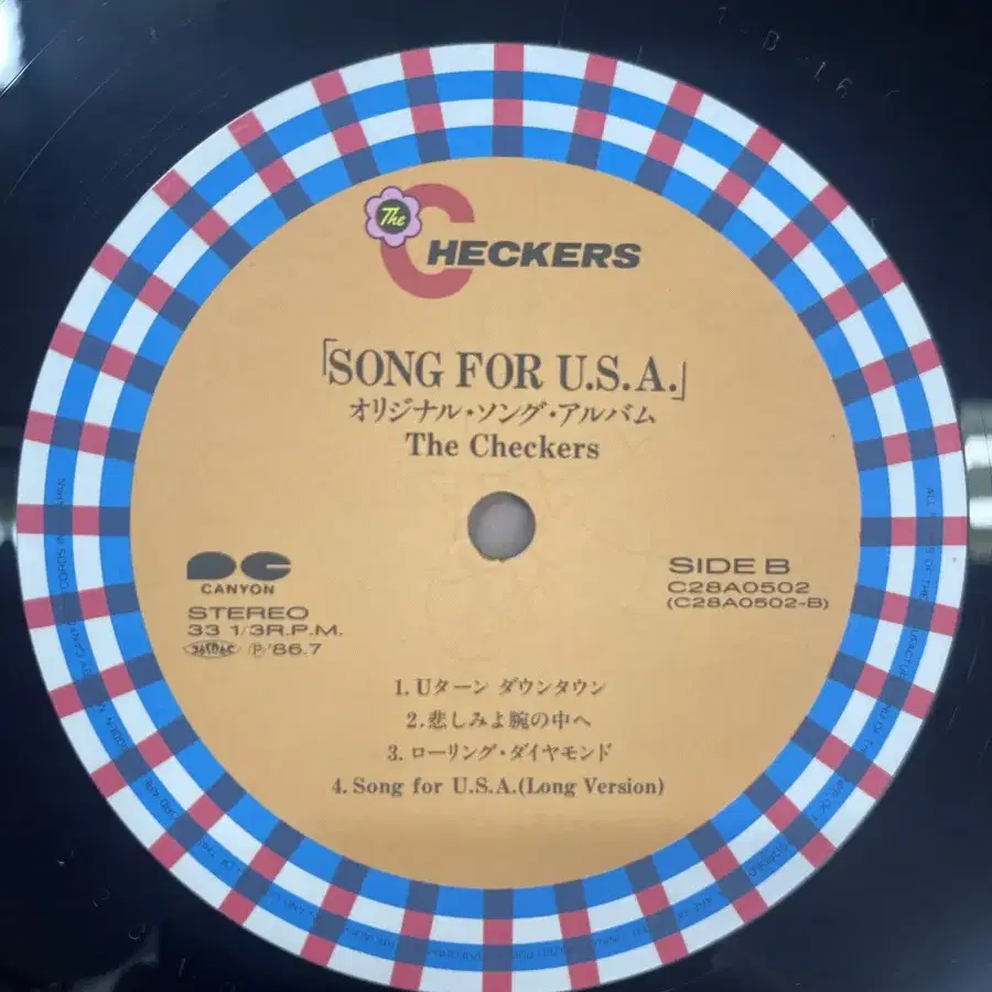 체커스 / Song For U.S.A 엘피