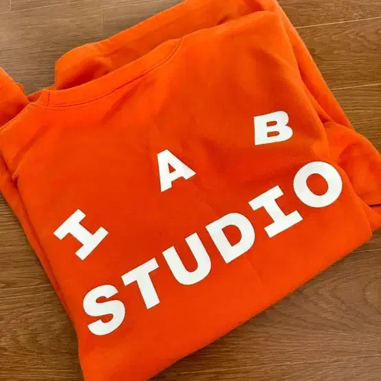 iab studio 아이앱 스튜디오 반팔 티셔츠 오렌지 M