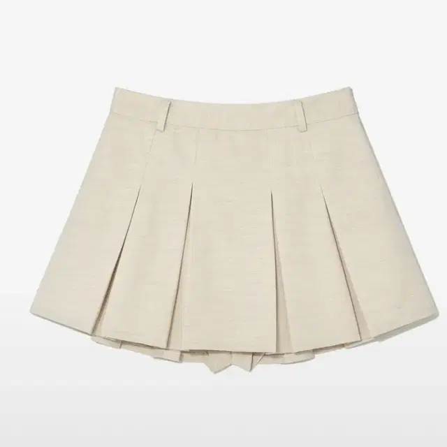 글로니 IVY PLEATED MINI SKIRT (OATMEAL) S