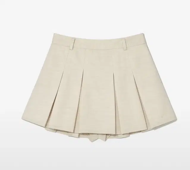 글로니 IVY PLEATED MINI SKIRT (OATMEAL) S