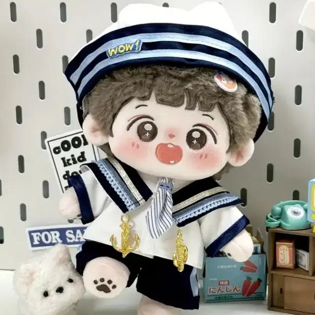 20cm 인형옷 세일러 네이비 세트