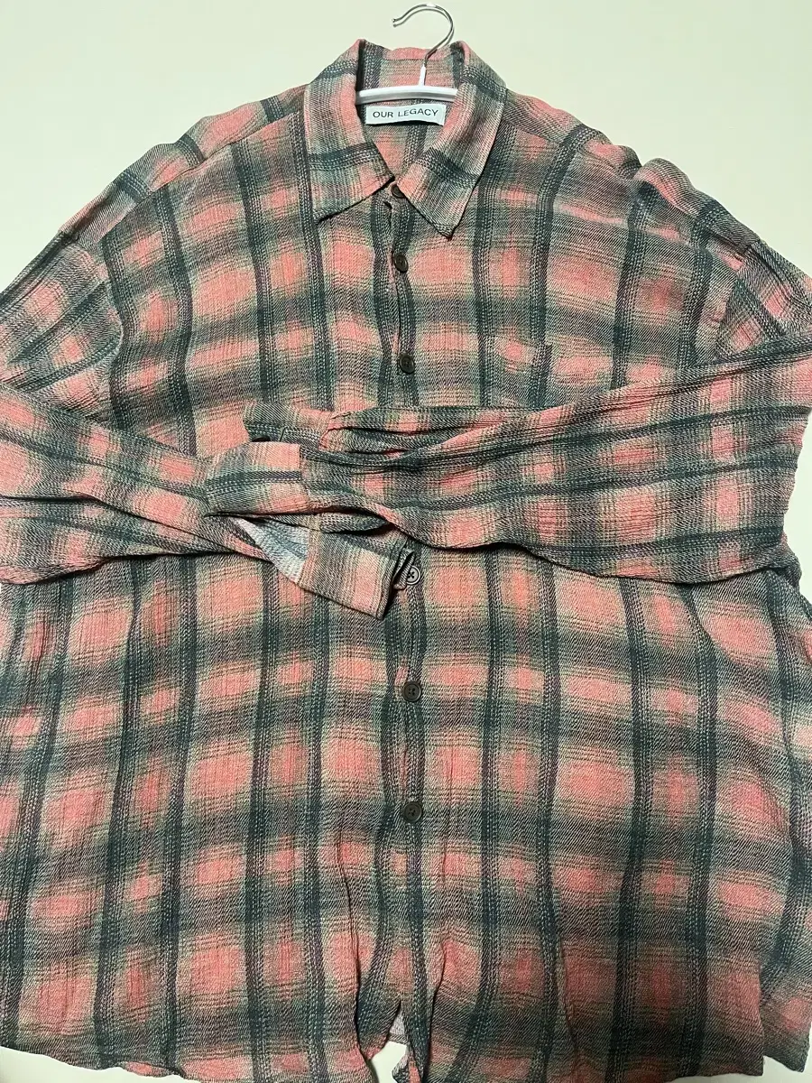 [48]Haregashi Big Columbus Burrowed Check Shirt