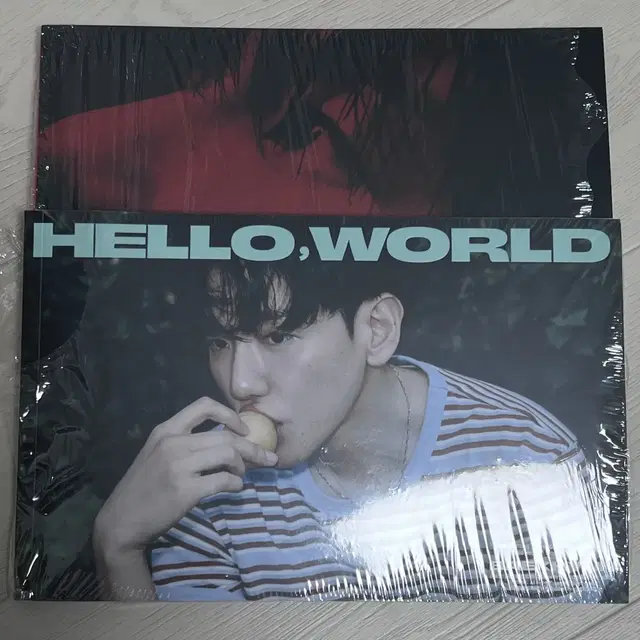 백현 hello,world 포토북,폴더버전 개봉앨범