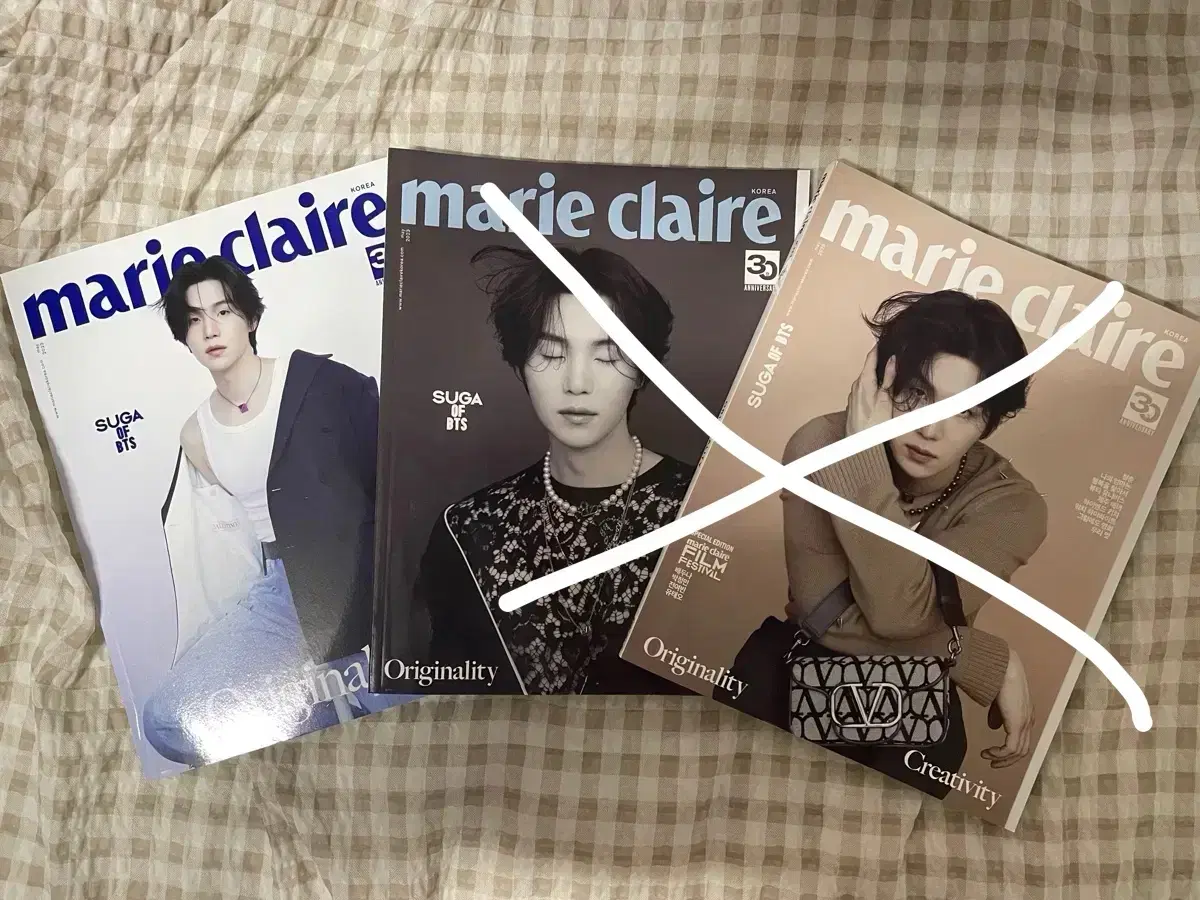 Suga Yoon in Marie Claire Magazine, suga Vogue Jezefan Magazine