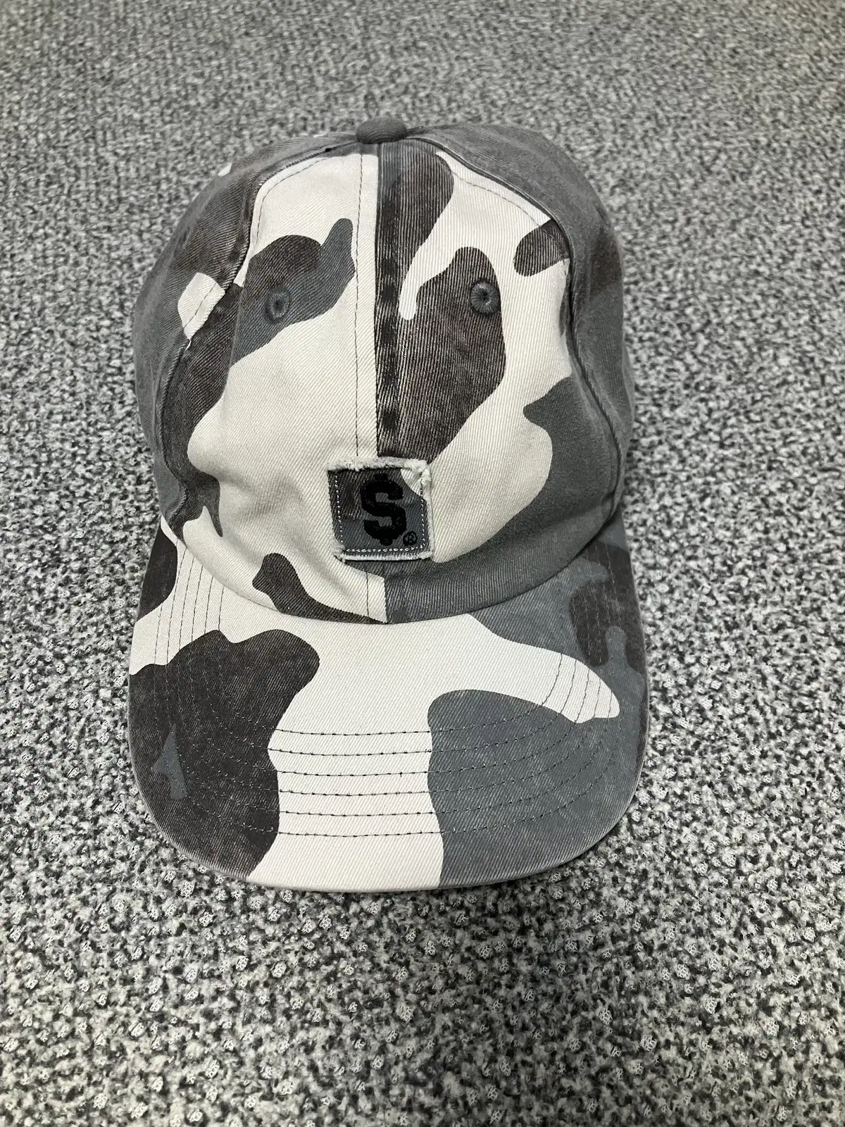 Supreme Patch Cap Stone Camo