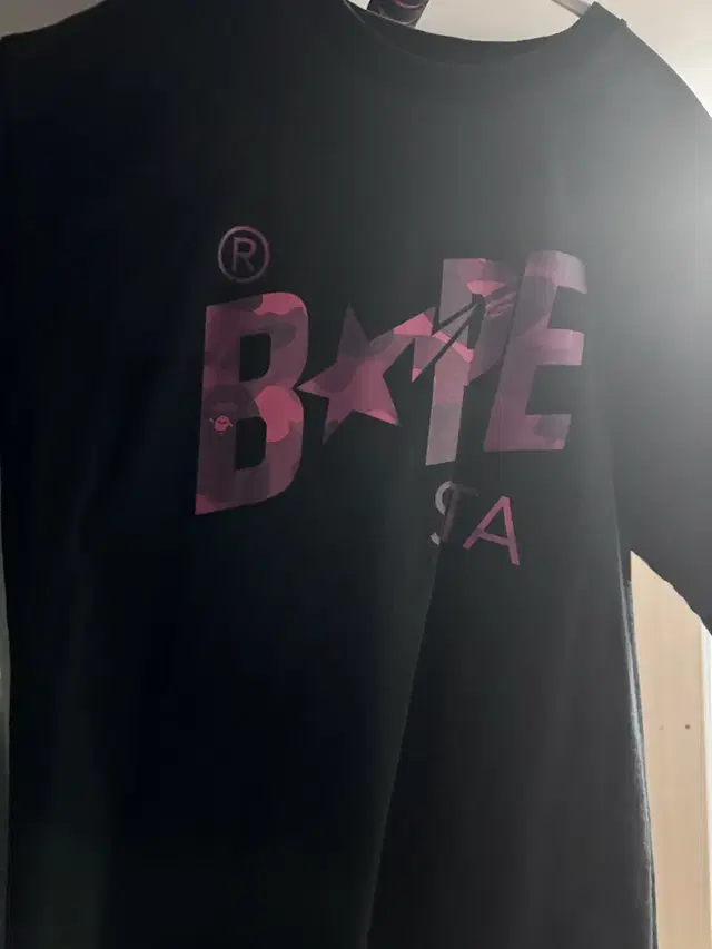 BAPE 로고 반팔 티셔츠 L