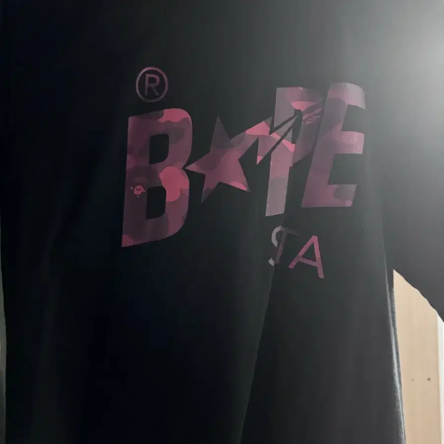 BAPE 로고 반팔 티셔츠 L