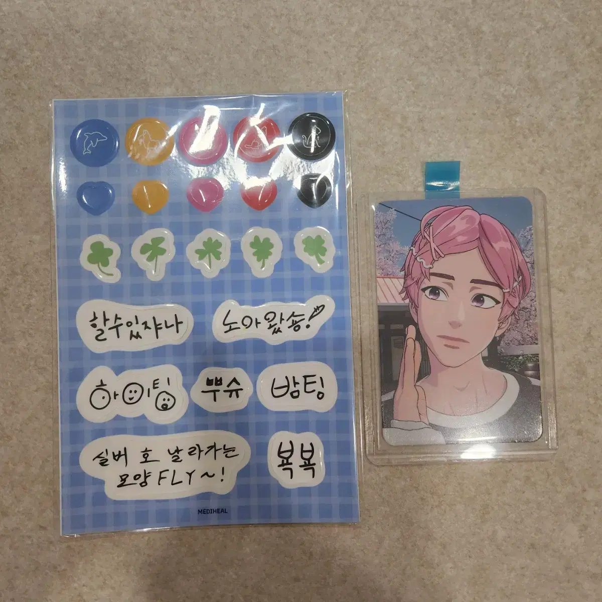 Final Price) Plave Mediheal 1st Edition (Single-Sided Coating) Poca, Sticker