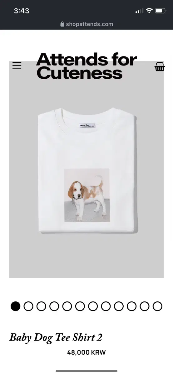 attends baby dog tee shirt 2