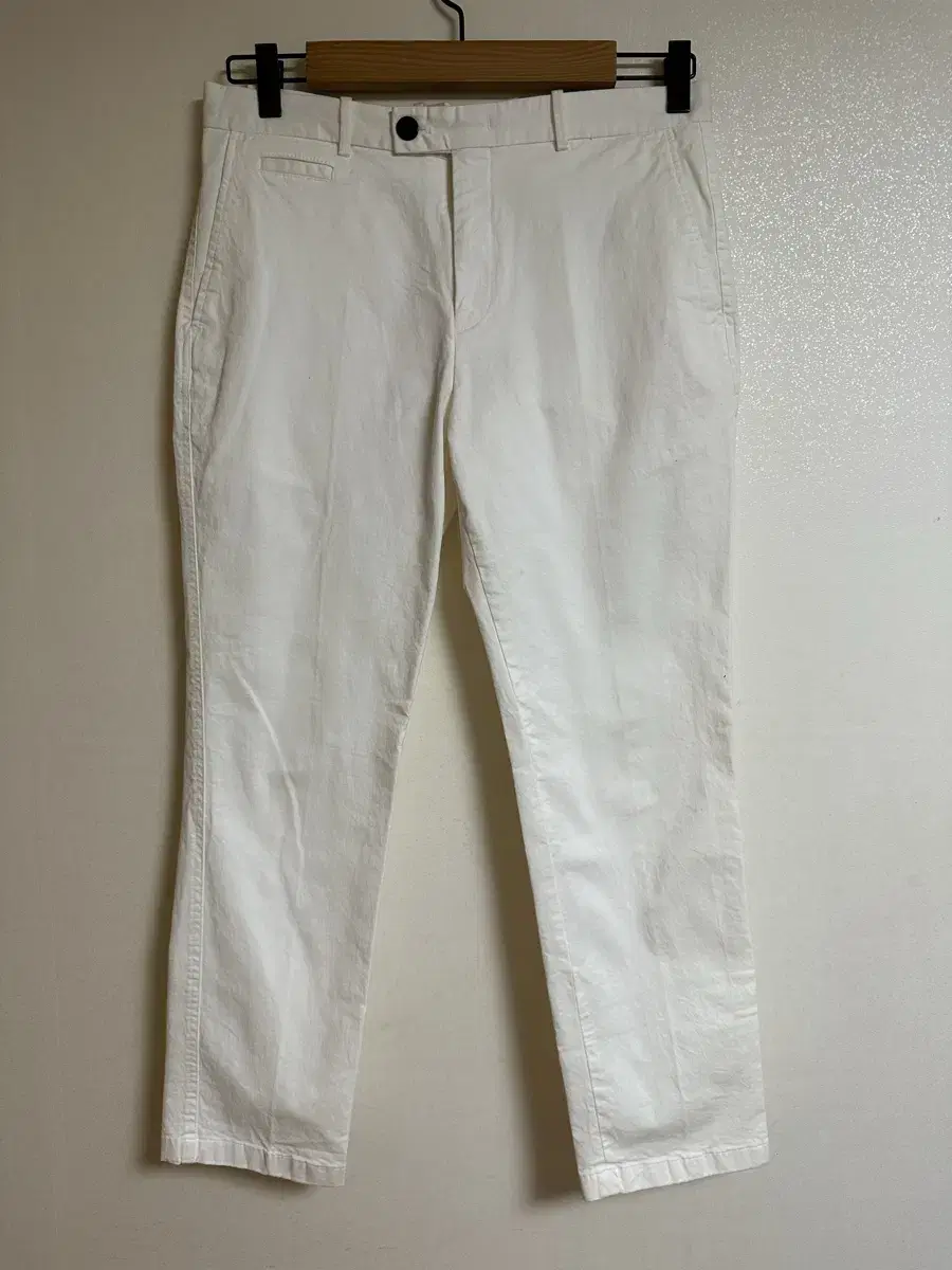 Logan Slim Fit White Chino Pants M