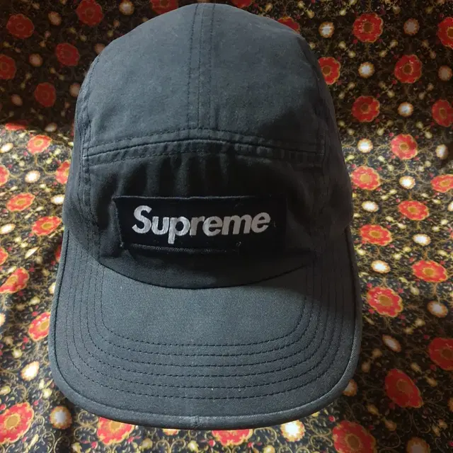 supreme 5panel. 슈프림캠프캡. 5패널캡.검정