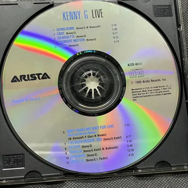 CD 케니지 라이브 Kenny G - LIVE