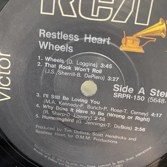 RESTLESS HEART WHEELS LP / AA5011