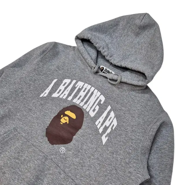 L) BAPE 베이프 컬리지 로고 후드