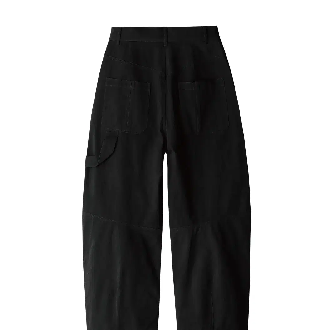 DOUBLE KNEE COTTON PANTS (BLACK) m사이즈