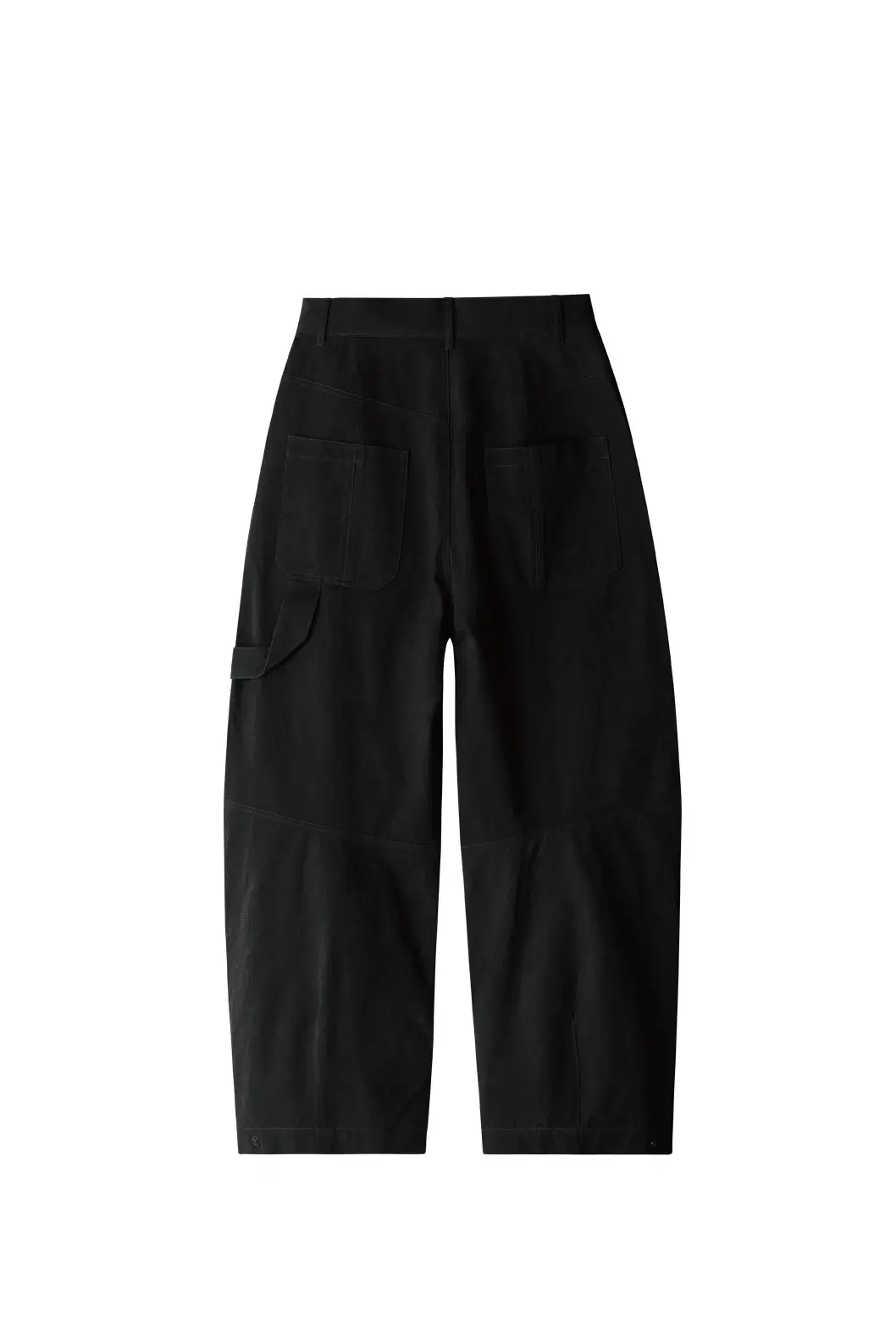 DOUBLE KNEE COTTON PANTS (BLACK) m사이즈