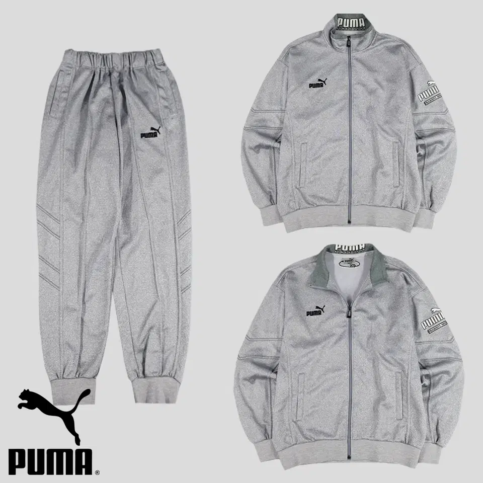 PUMA 퓨마 푸마 JP 90s HIT UNION 그레이 블랙 져지 셋업