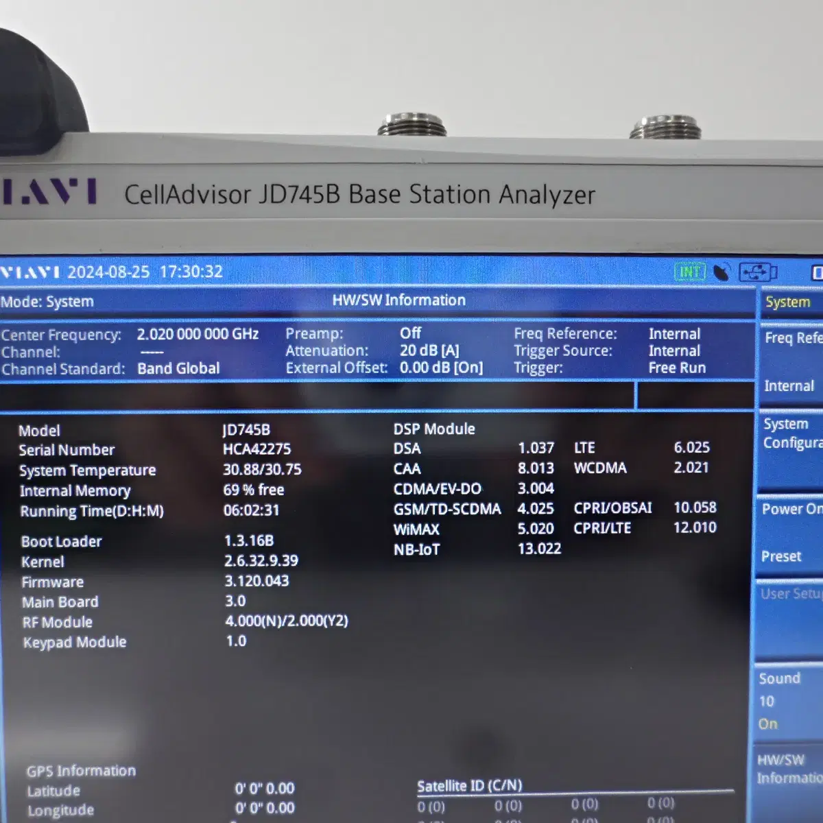 VIAVI JD745B Spectrum Analyzer 스펙트럼 분석기