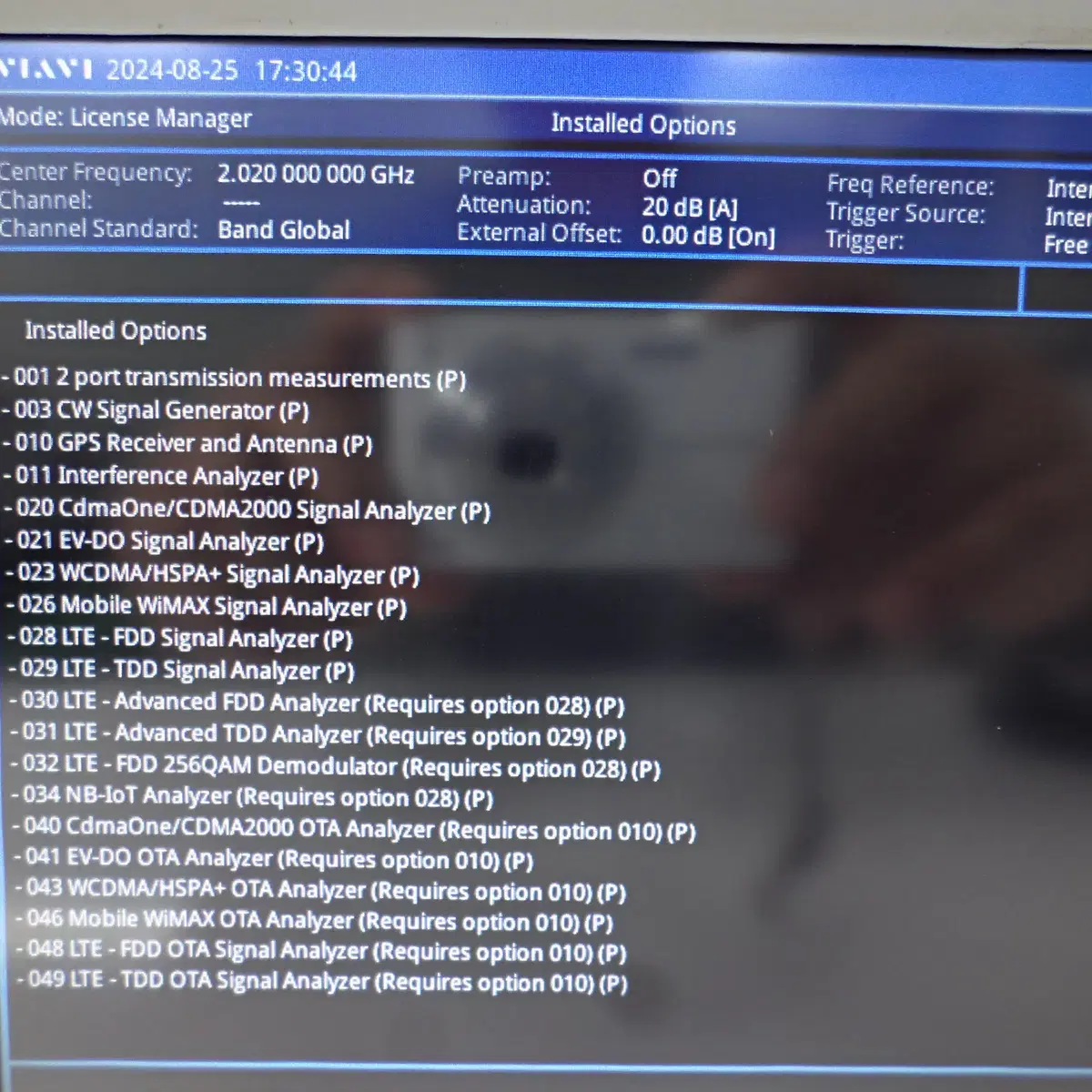 VIAVI JD745B Spectrum Analyzer 스펙트럼 분석기