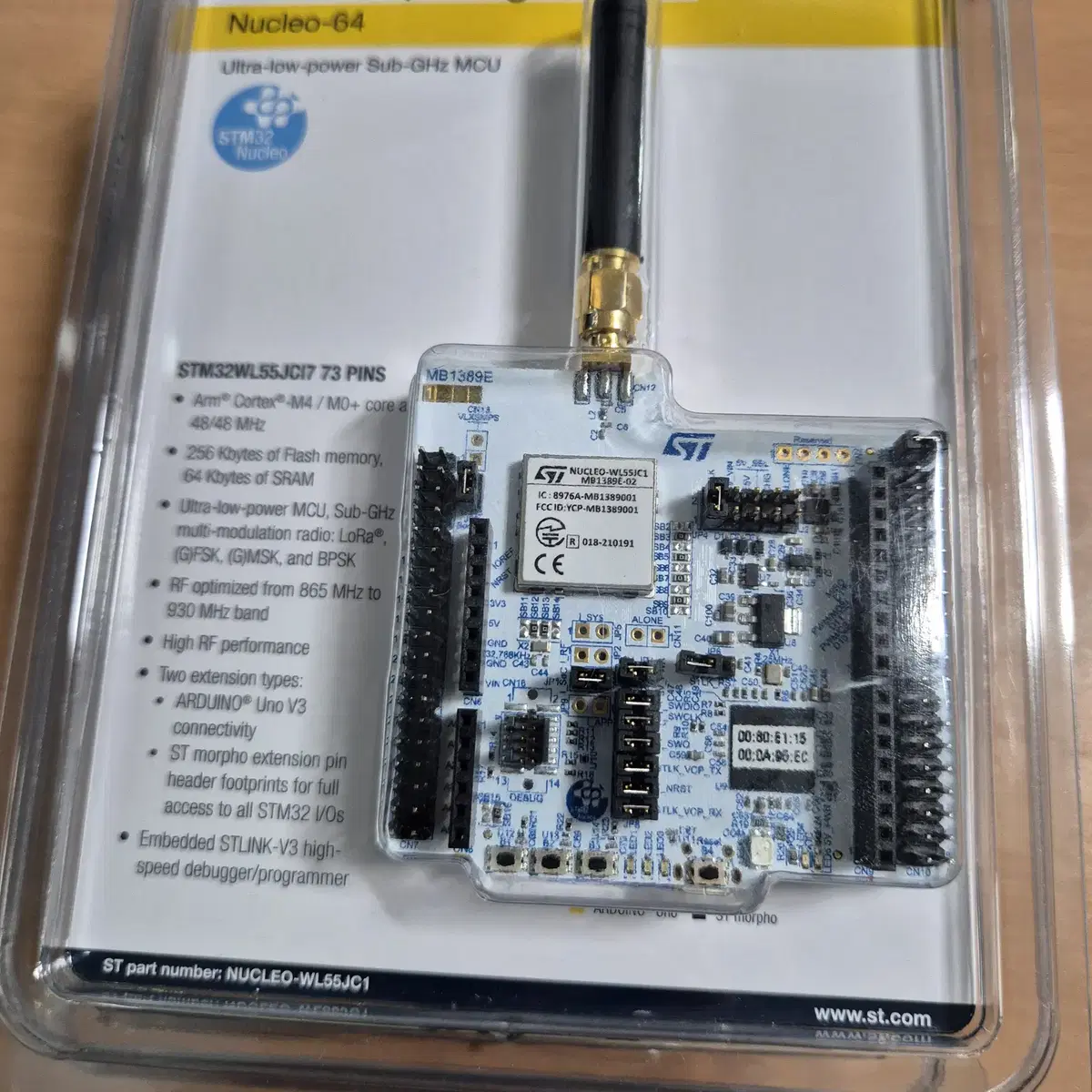 STM32WL55 Nucleo-WL55JC1, WL55JC2 로라개발보드