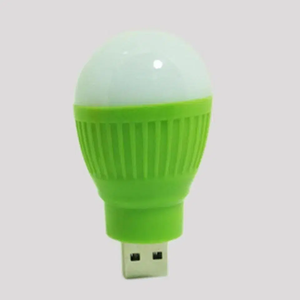 새 연두색 차량 USB 전구 미니 간편 휴대용 어두운 공간 알 LED