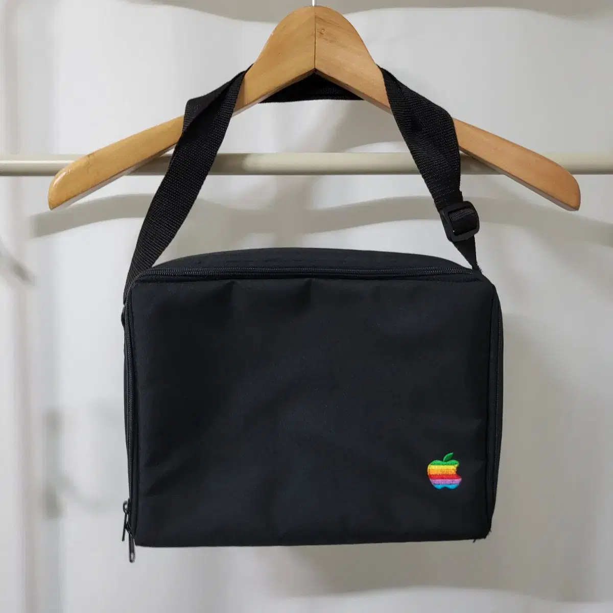 C19 Apple Rainbow Logo Vintage Crossbody Bag