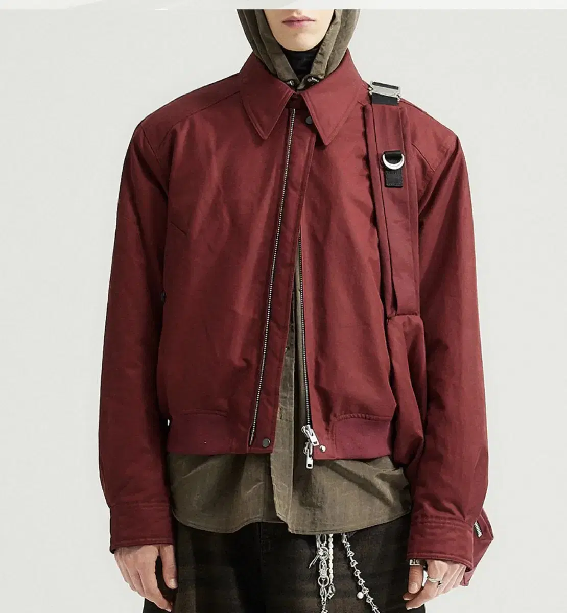 Alene 3D jacket burgundy 2 sizes