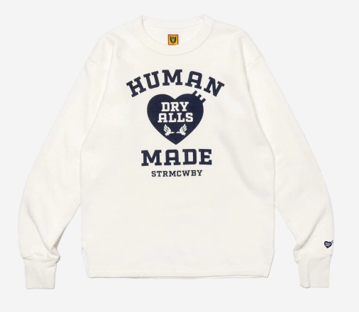 Human Made Military Sweatshirt White Sells