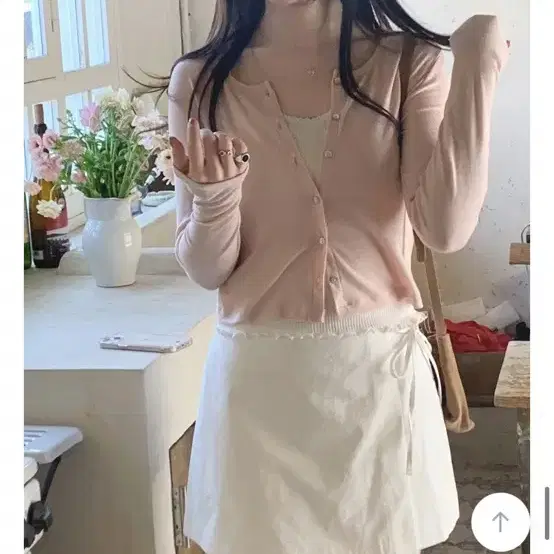 뮤트크레메 Momo cardigan / 텐셀 잔골지 가디건