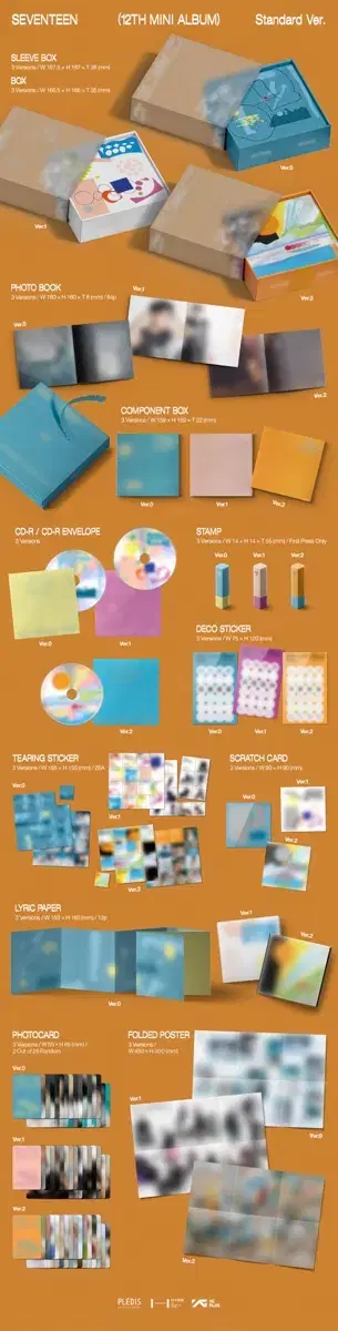 seventeen mini12집 album album set+caratvahn buncheol pre-order benefit alpo