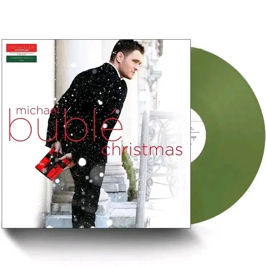 마이클 부블레 Christmas 포레스트 투명 그린 컬러반 LP 미개봉