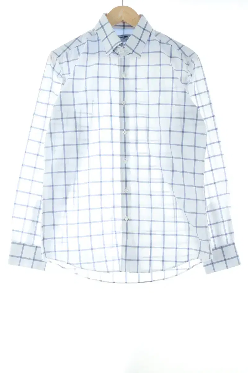 (L) Lenoma Shirt Southern Check Cotton Old School Basic Fit-EFD1