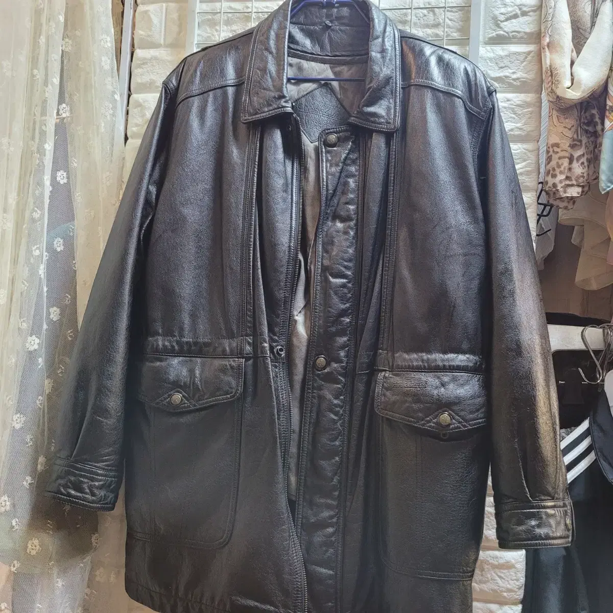 Leather Safari Jacket 105