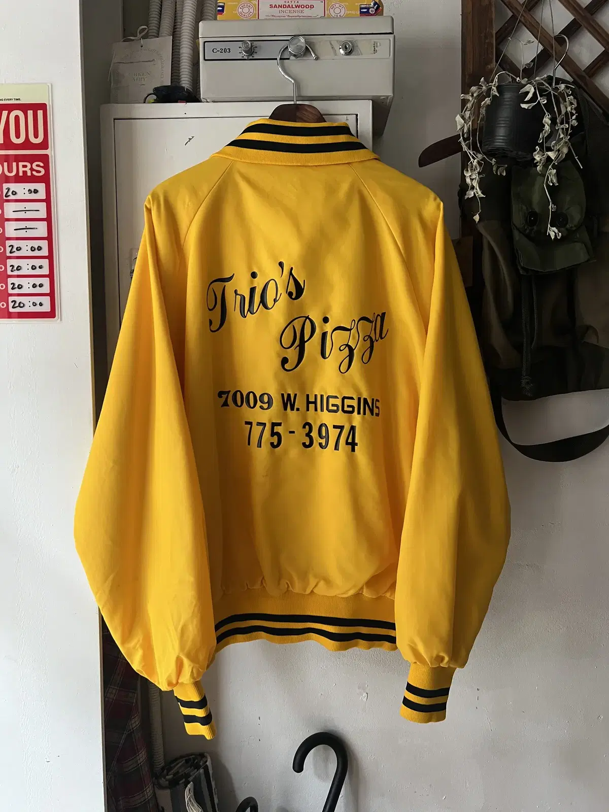 [XL]90's USA Vintage Lettering Varsity Jacket