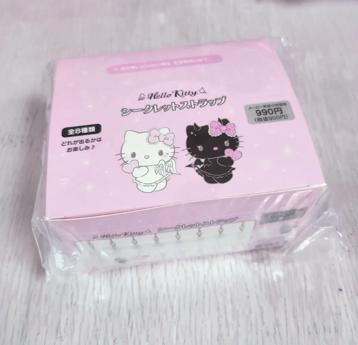 Sanrio Hello Kitty Angel Devil Strap Full Box Unsealed