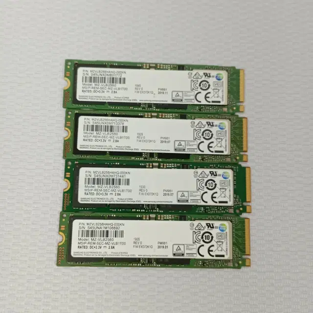 삼성 PM981 M.2  NVMe 512GB SSD 중고SSD