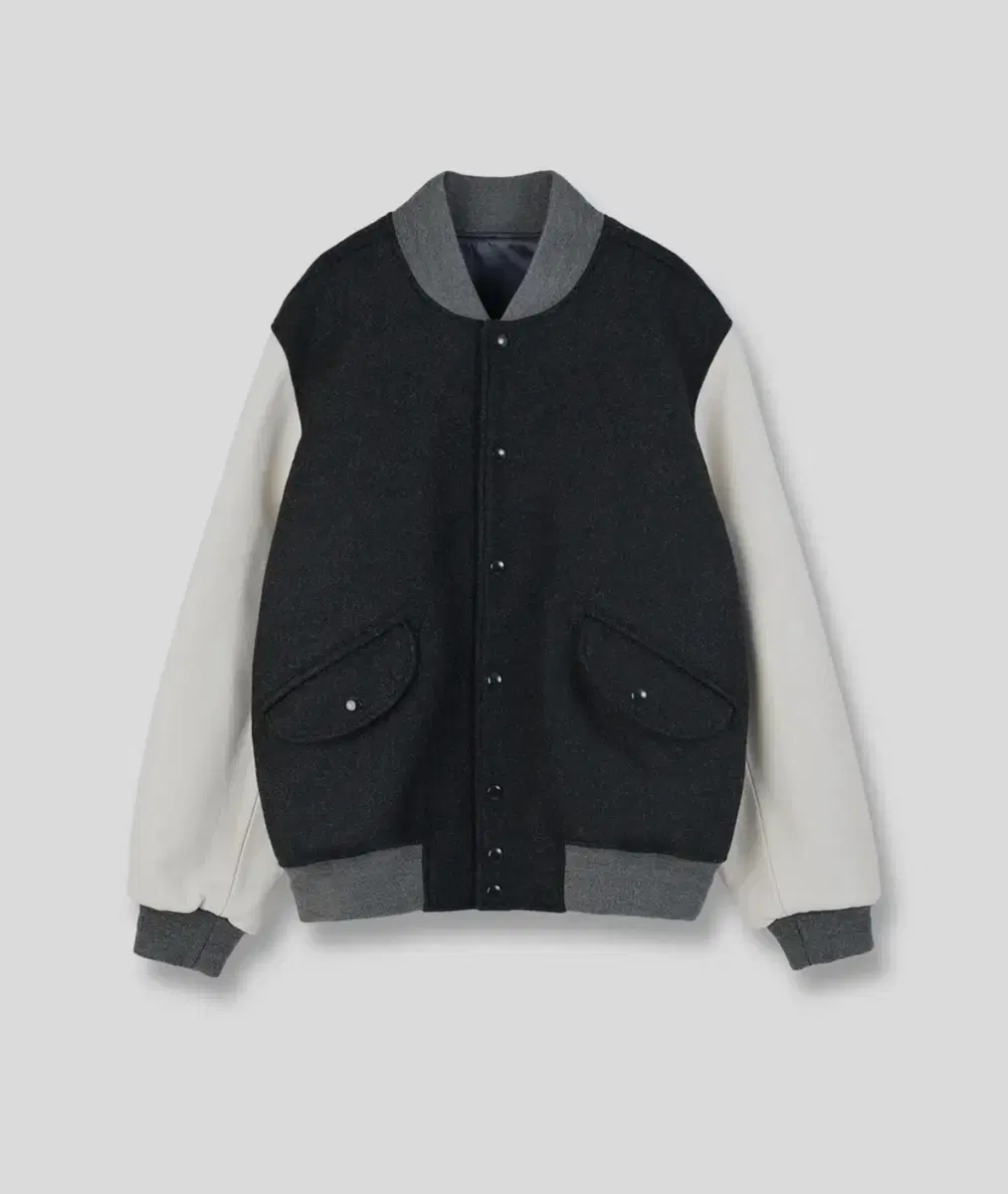 [2] Brownard Varsity Jacket Charcoal