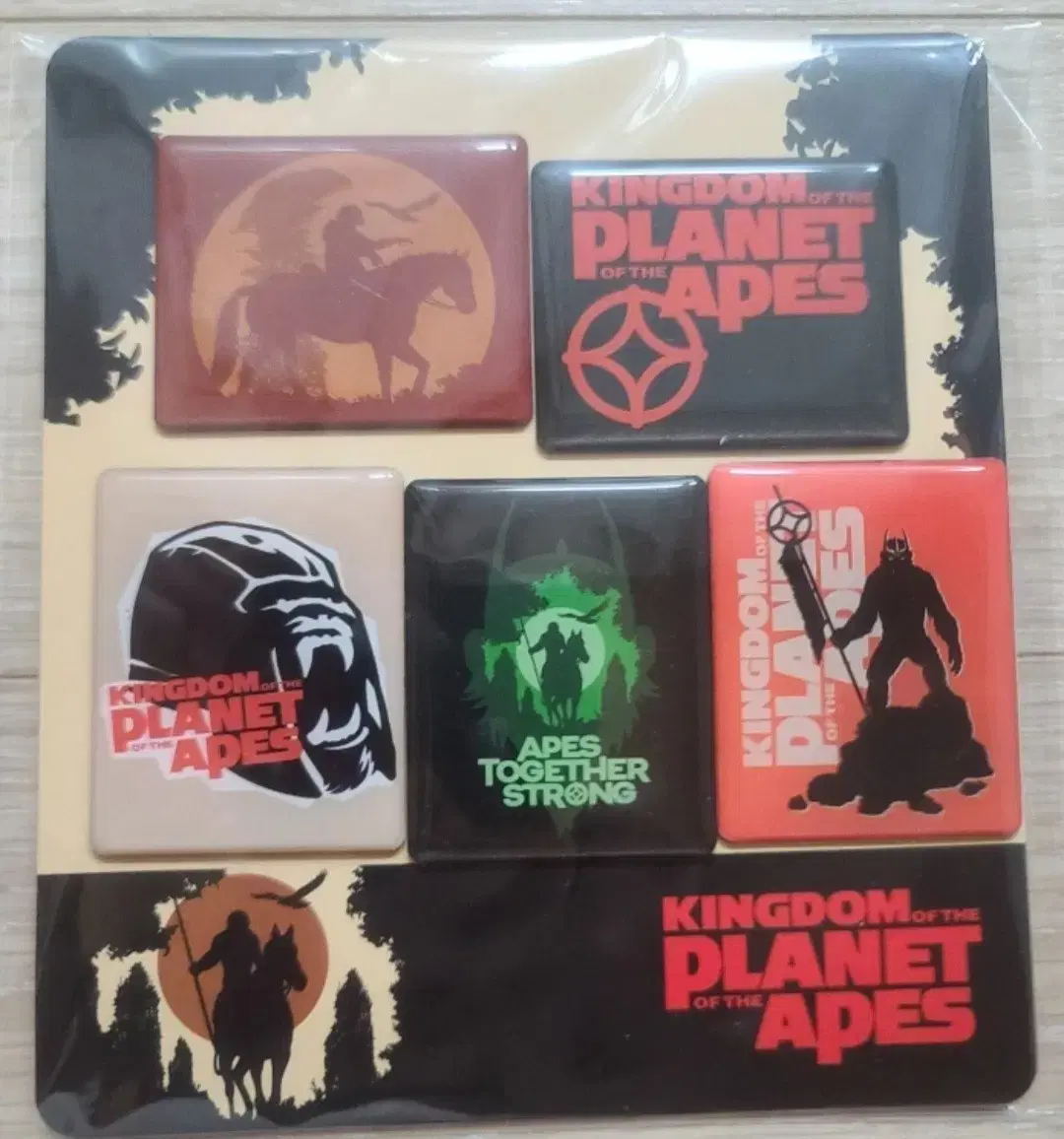 CGV Rise of the Planet of the Apes Magnet Set of 5 (New)