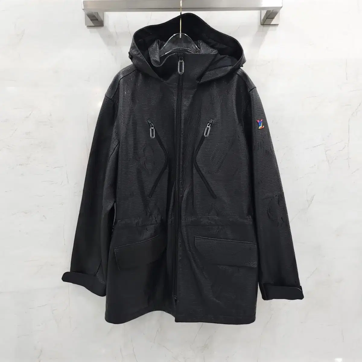 50 / Louis Vuitton x Virgil Abloh 3D Monogrammed Leather Parka