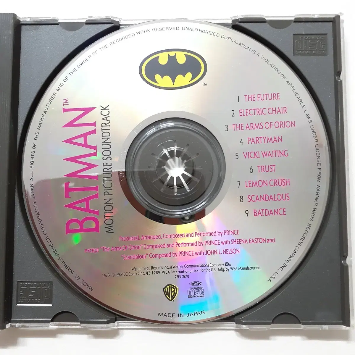 배트맨 BATMAN OST 일본CD (PRINCE)